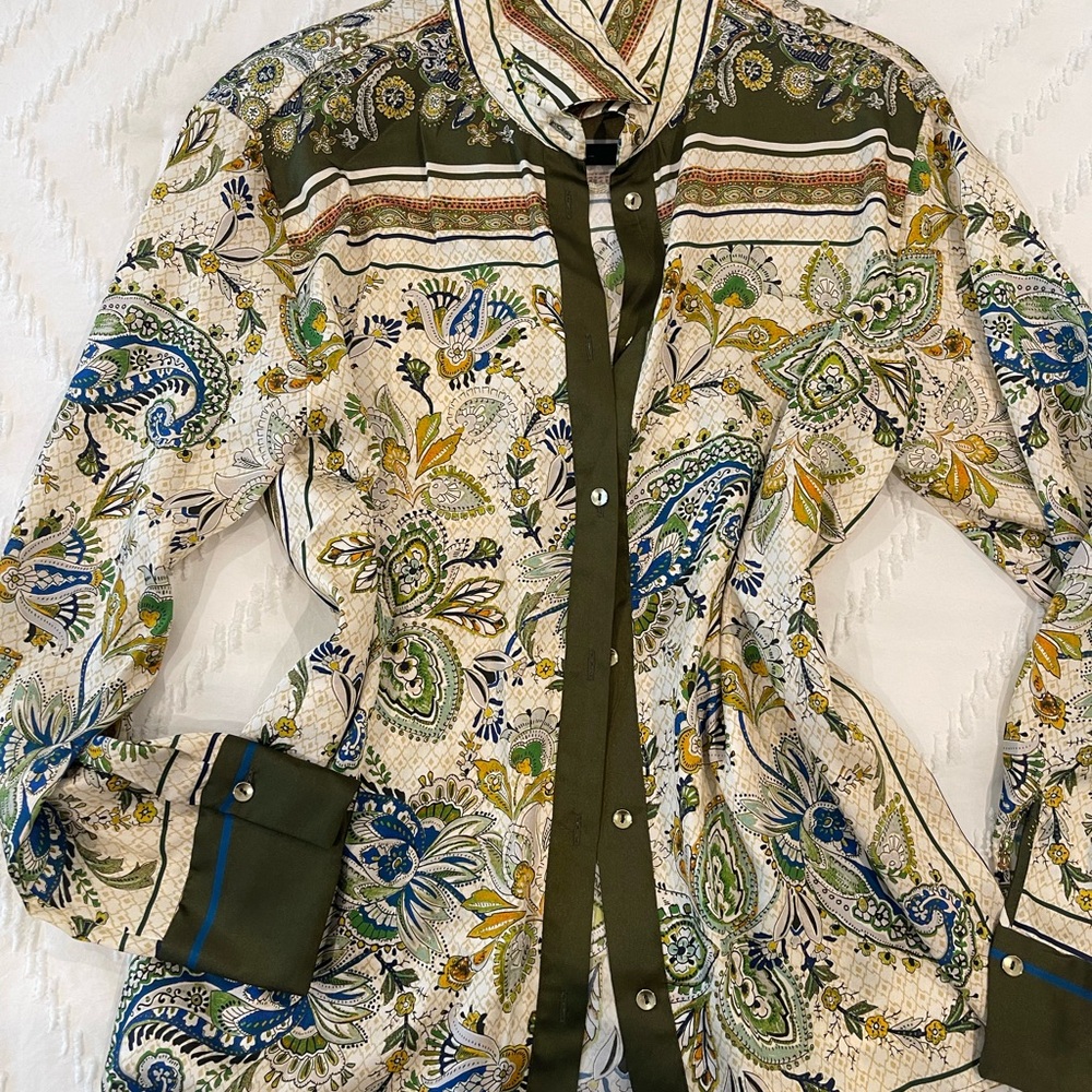Zara Multicolor Paisley Shirt